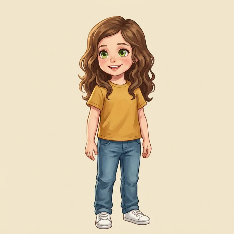 Lena as a character in the Painterly Anime style