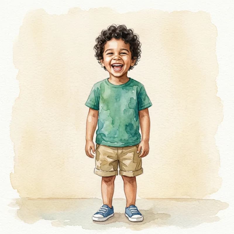 Theo as an illustrated character