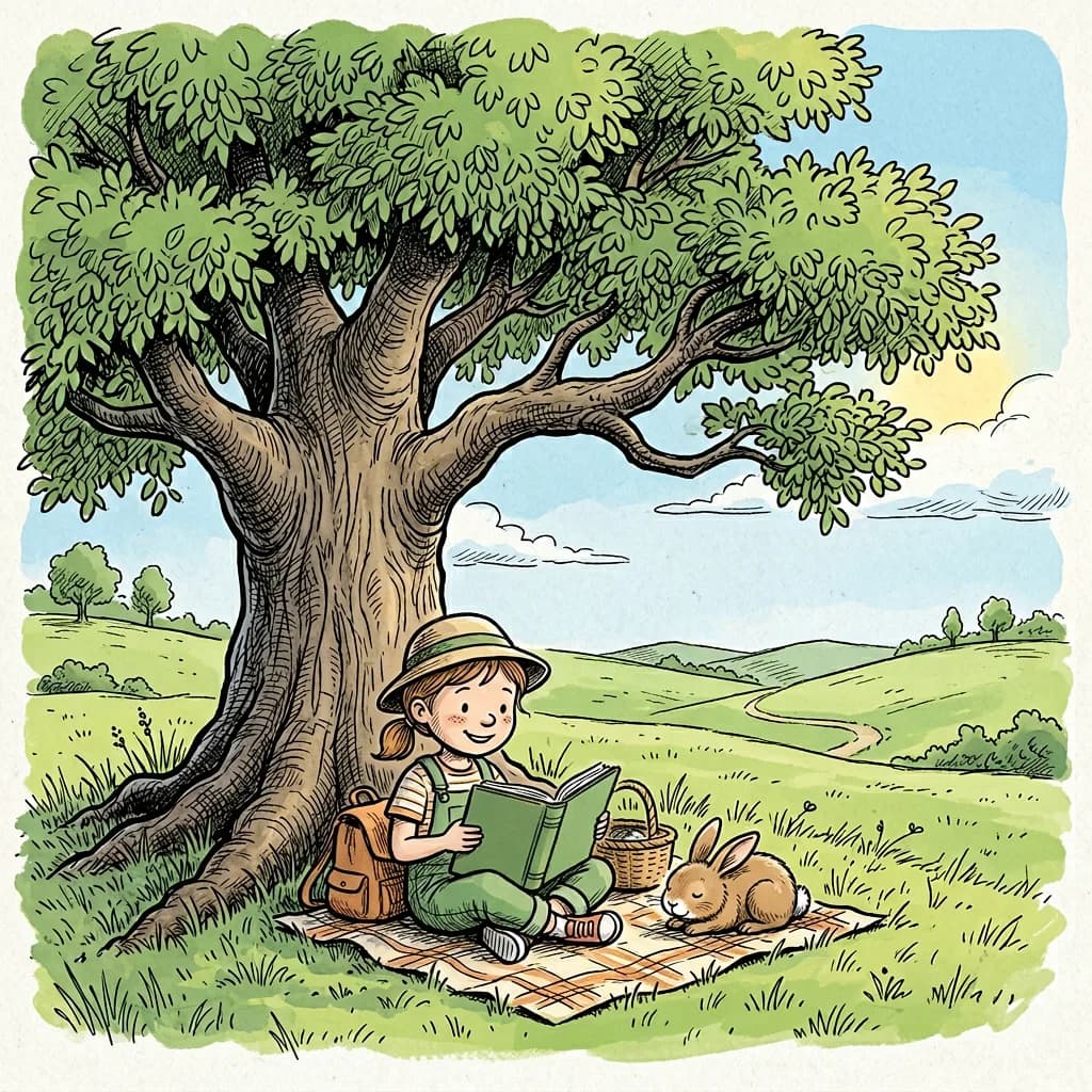 An example illustration in the Pen & Ink style