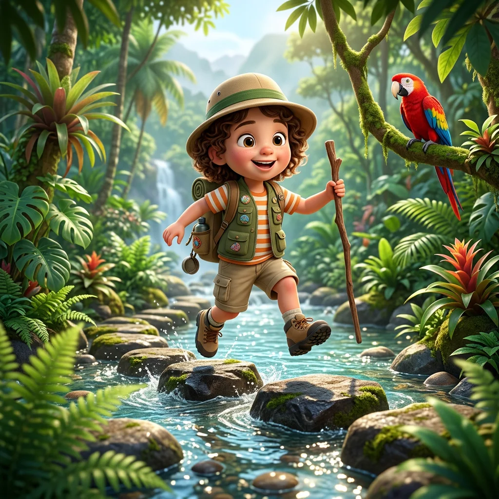 Primjer ilustracije iz personalizirane dječje priče LittleReaders