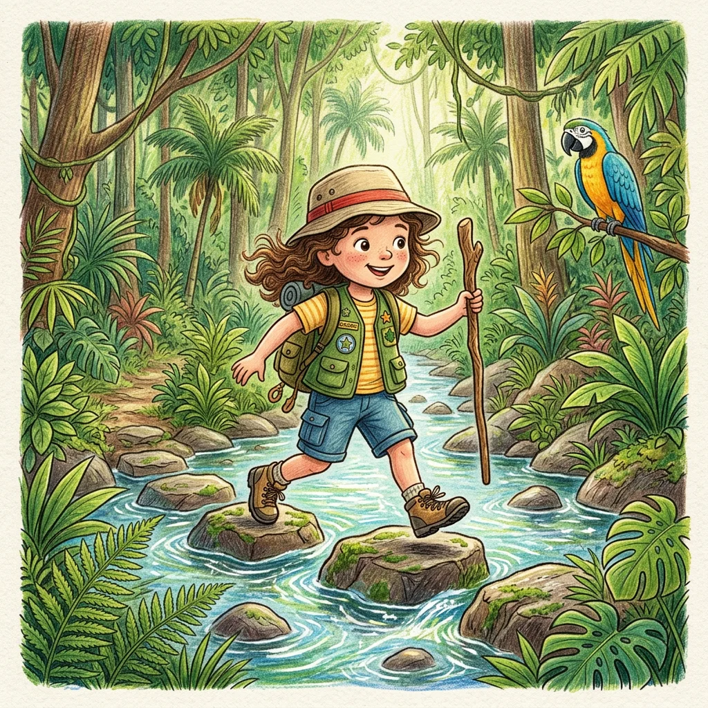 Primjer ilustracije iz personalizirane dječje priče LittleReaders