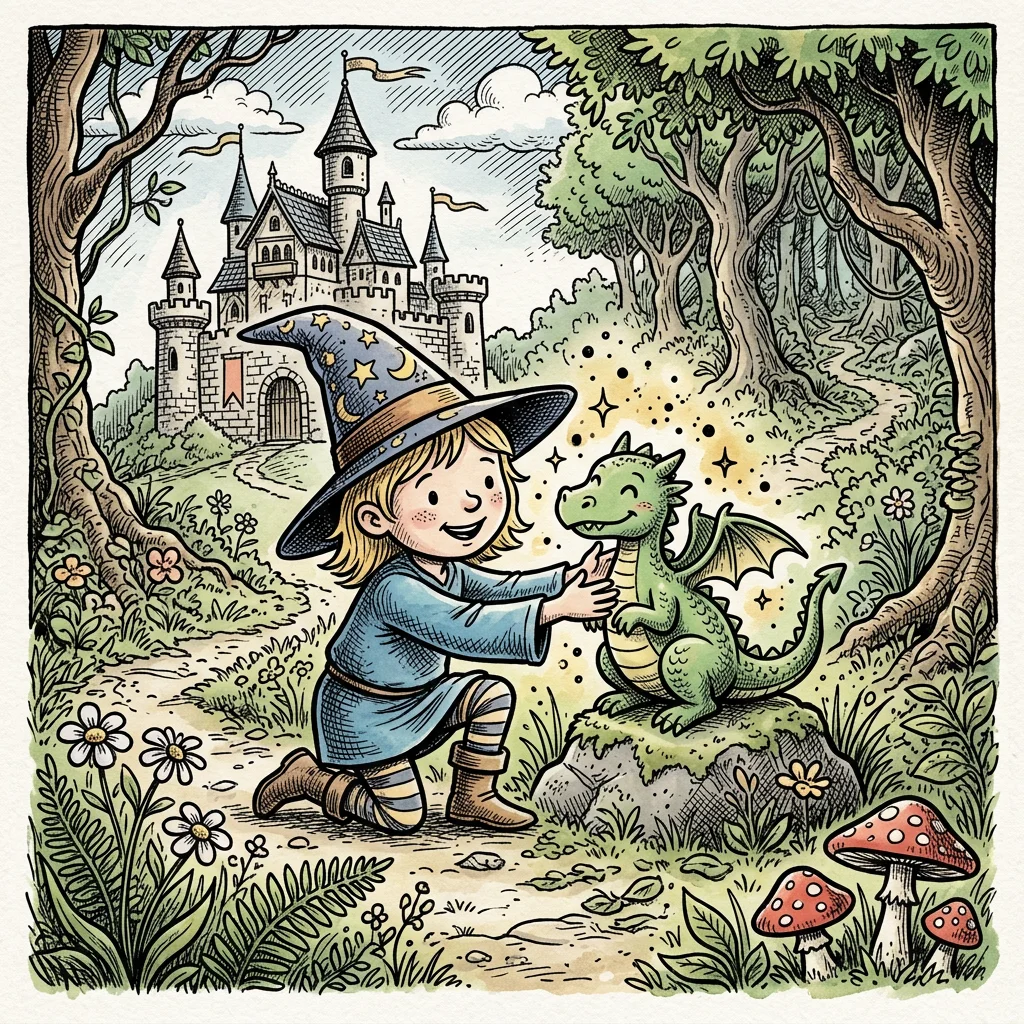 Sample illustration from a personalized LittleReaders children's book